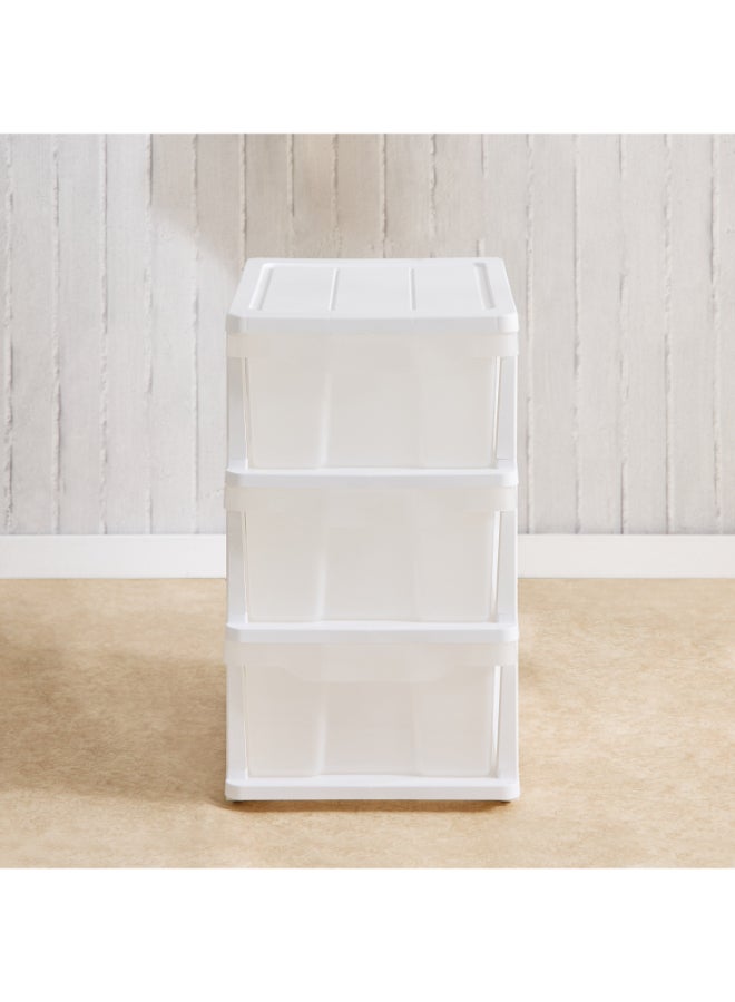 Home Box White 3-Tier Drawer Storage Cabinet - Image 2
